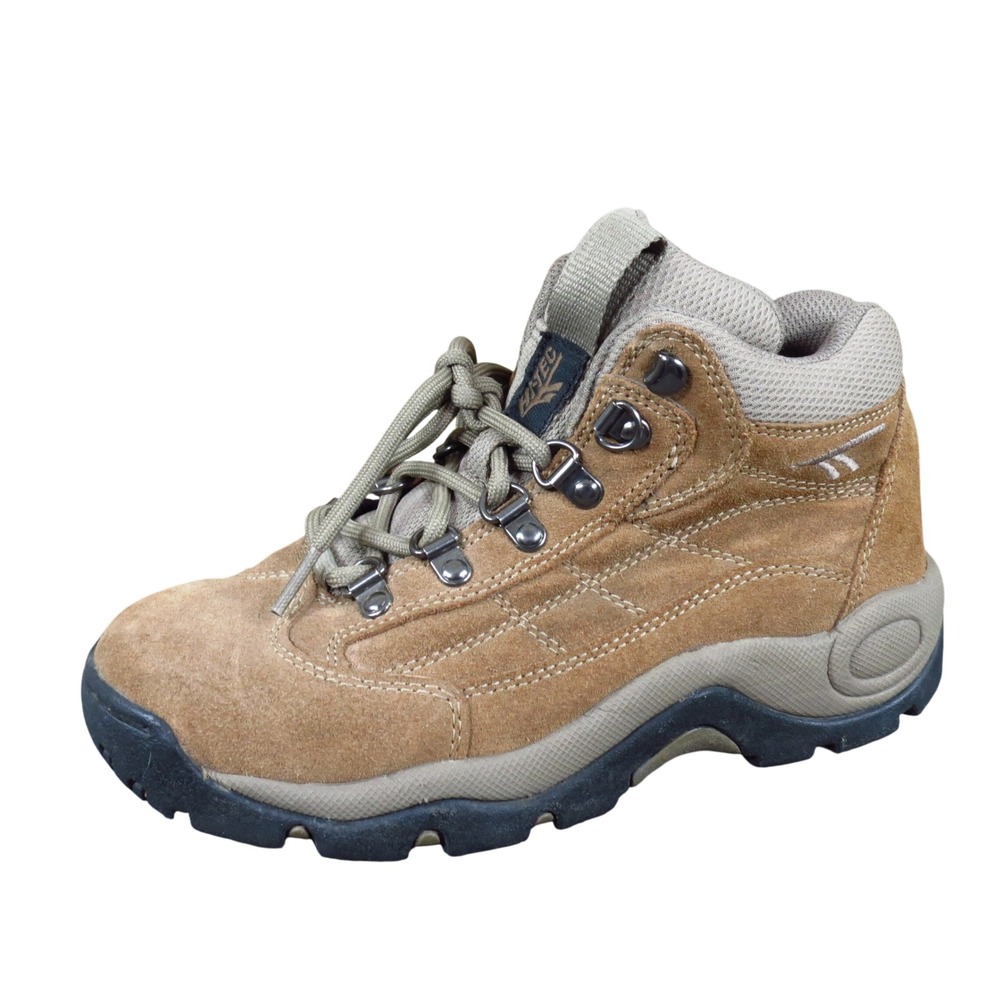 Hi-Tec Colorado Women Mens Hiking Boots Size 6.5 Trail Walking Tan Suede